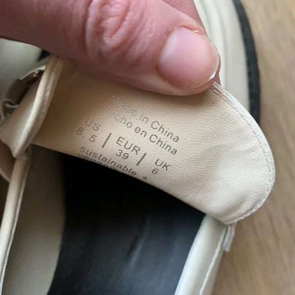 Call It Spring Cream Loafers with Silver Buckle - Picture 9 of 16